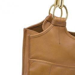 Pre Owned Dior Tan Leather 61 Hobo