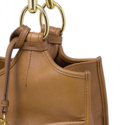 Pre Owned Dior Tan Leather 61 Hobo