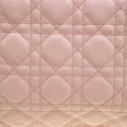 مملوكة مسبقًا حقيبة كلتش ديور بينيرا كانفاس مقوى كاناج وردية فاتحة