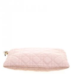 مملوكة مسبقًا حقيبة كلتش ديور بينيرا كانفاس مقوى كاناج وردية فاتحة