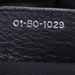 مملوكة مسبقًا Dior Black Coated Canvas Medium Panarea Shopper Tote