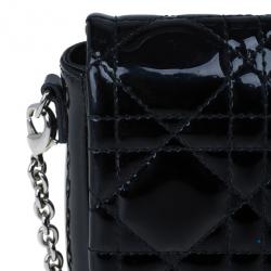 Pre Owned Dior Black Patent Leather Miss Dior Promenade Pouch