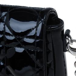 Pre Owned Dior Black Patent Leather Miss Dior Promenade Pouch