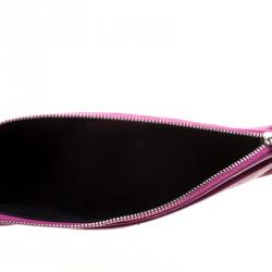 Pre Owned حقيبة كلتش ديور 61 جلد ماغينتا