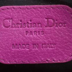 Pre Owned حقيبة كلتش ديور 61 جلد ماغينتا