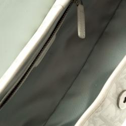 Dior Off White/Grey Monogram Coated Canvas Trotter Romantique Boston Bag
