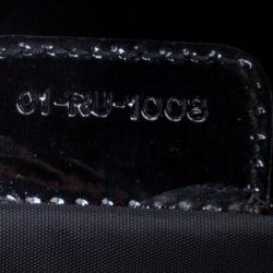 مملوكة مسبقًا حقيبة يد ديور 61 جلد لامعة نق تمساح سوداء