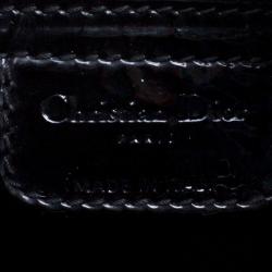 مملوكة مسبقًا حقيبة يد ديور 61 جلد لامعة نق تمساح سوداء