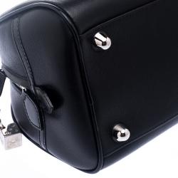 Pre Owned Dior Black Leather Gambler Dice Bowling Bag