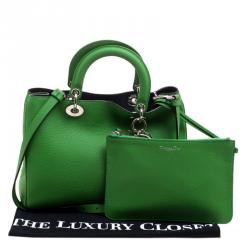 Pre Owned حقيبة شوبر ديور ديوريسيمو جلد أصفر متوسطة