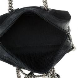 مملوكة مسبقًا Dior Black Suede and Python Gambler Bag