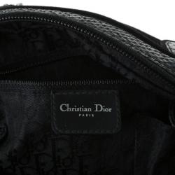 مملوكة مسبقًا Dior Black Suede and Python Gambler Bag