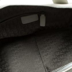Dior White Cannage Leather Boston Bag