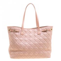 مملوكة مسبقًا Dior Pink Coated Canvas Medium Panarea Shopper Tote