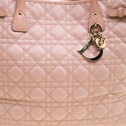 مملوكة مسبقًا Dior Pink Coated Canvas Medium Panarea Shopper Tote