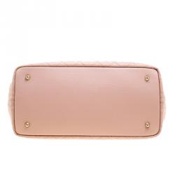 مملوكة مسبقًا Dior Pink Coated Canvas Medium Panarea Shopper Tote