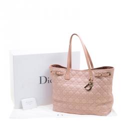 مملوكة مسبقًا Dior Pink Coated Canvas Medium Panarea Shopper Tote