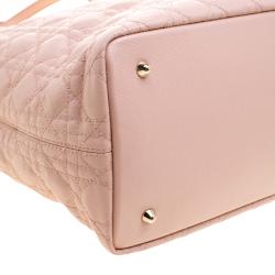 مملوكة مسبقًا Dior Pink Coated Canvas Medium Panarea Shopper Tote