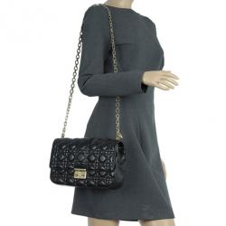 Pre Owned Dior Black Leather Medium Miss Dior