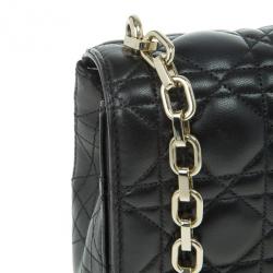Pre Owned Dior Black Leather Medium Miss Dior
