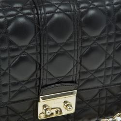 Pre Owned Dior Black Leather Medium Miss Dior