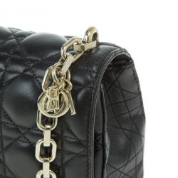 Pre Owned Dior Black Leather Medium Miss Dior