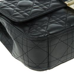 Pre Owned Dior Black Leather Medium Miss Dior