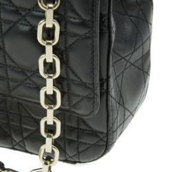 Pre Owned Dior Black Leather Medium Miss Dior