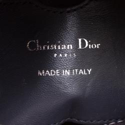 مملوكة مسبقًا Dior Metallic Pink Leather Micro Lady Dior Tote