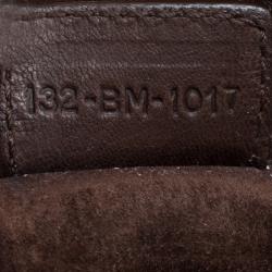 Pre Owned Dior Brown Cannage Soft Leather Large Hobo