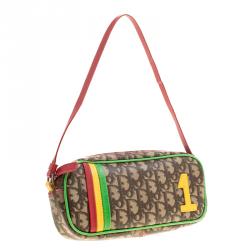 مملوكة مسبقًا حقيبة كتف ديور راستا كانفاس مقوى متعددة الألوان