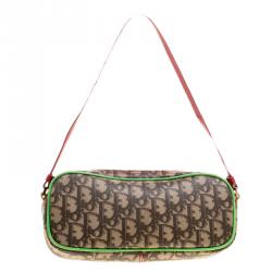 مملوكة مسبقًا حقيبة كتف ديور راستا كانفاس مقوى متعددة الألوان