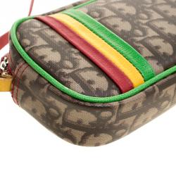 مملوكة مسبقًا حقيبة كتف ديور راستا كانفاس مقوى متعددة الألوان