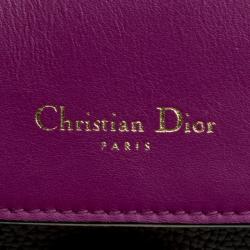 Pre Owned Dior Black Leather Small Be Dior Flap Bag
