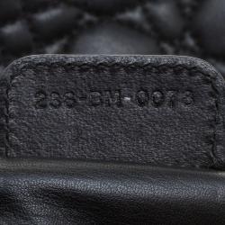 مملوكة مسبقًا Dior Black Cannage Leather Soft Lady Dior Shopping Tote