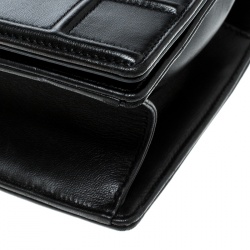 Pre Owned Dior Black Leather Medium Diorama Flap Shoulder Bag