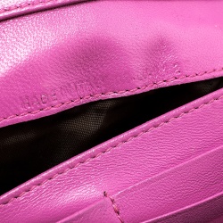 Pre Owned محفظة ديور جلد كاناج لامع مبطن بسلسلة