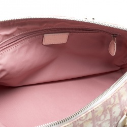 Dior Pink Monogram Canvas Girly Boston Bag