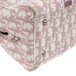 Dior Pink Monogram Canvas Girly Boston Bag