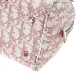 Dior Pink Monogram Canvas Girly Boston Bag