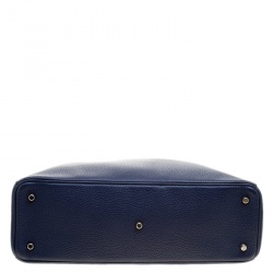 مملوكة مسبقًا Dior Dark Blue Leather Large Diorissimo Shopper Tote
