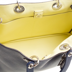 مملوكة مسبقًا Dior Dark Blue Leather Large Diorissimo Shopper Tote