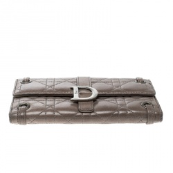 Dior Beige Cannage Leather Long Wallet