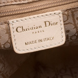 Pre Owned حقيبة ديور بيح/بني نقشة الفهد بإبازيم وسحاب