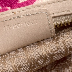 Pre Owned Dior Multicolor Leopard Printed Canvas and Leather Hobo