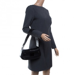 Pre Owned Dior Black Leather Shoulder Bag