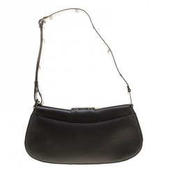 Pre Owned Dior Black Leather Shoulder Bag