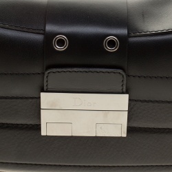 Pre Owned Dior Black Leather Shoulder Bag