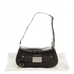 Pre Owned Dior Black Leather Shoulder Bag