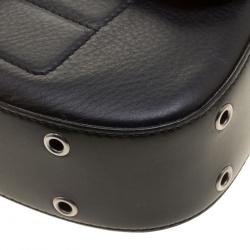 Pre Owned Dior Black Leather Shoulder Bag